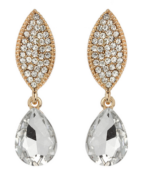 StoneLeaf with Teardrop Pierced Earrings