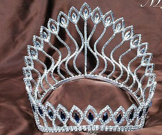 Angers Contour Crown - All Clear, Red, Green or Blue Accents