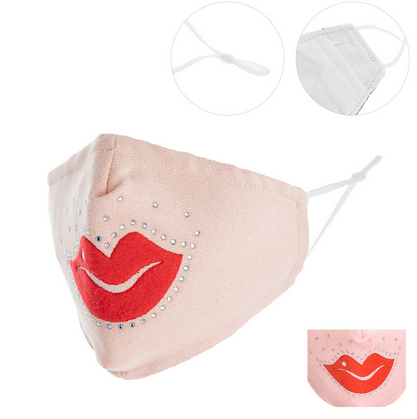 LUXURIOUS QUEEN'S KISS PROTECTIVE MASK - PINK