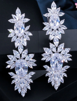 Fabulous CZ Drop Luxury Earrings