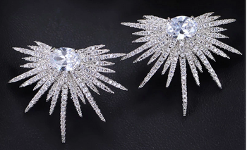Dragonfly Stud CZ Luxury Earrings