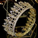 The Dignified CZ Tiara - Silver or Gold