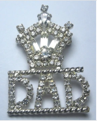Life Crown Pin - Customize with letters or words
