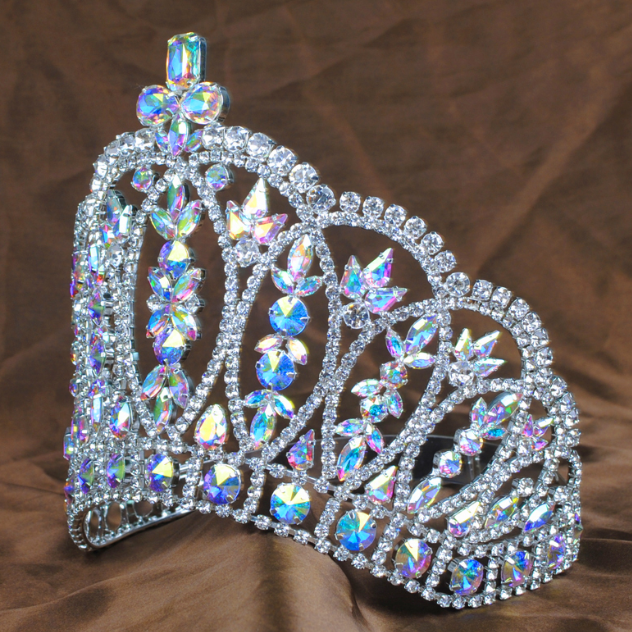 Vintage Queen Tiara - Clear or AB Crystals