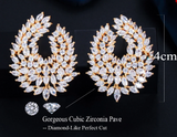 CZ Luxury Earrings - Gold or Silver