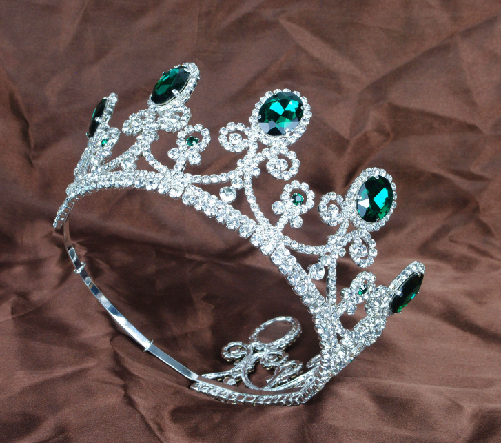 Royal Tiara - Blue or Green Accents