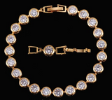 Lovely Tennis CZ Bracelet -  Gold or Silver