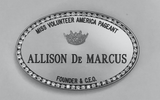 Miss Volunteer America Name Badge