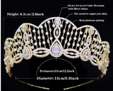The Passion CZ Tiara = Gold or Silver