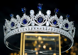 Luxury CZ Tiara - Many Colors Gold or Silver