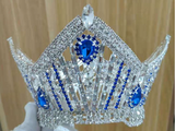 NEW! SAPPHIRE BLUE Accented Pageant Crown