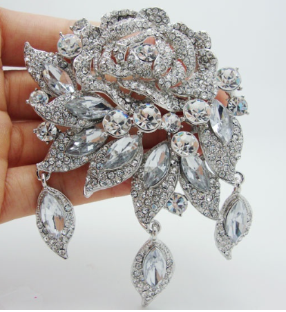 NEW! 2022 Daughters of the Nile CRYSTAL Rose Brooch
