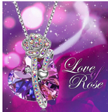 NEW! 2023 Daughters of the Nile LOVE THE ROSE & Heart Necklace