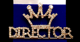 Silver Crown Director Pin