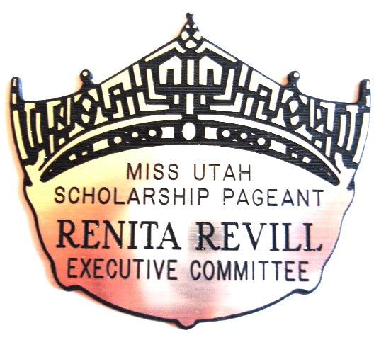 Miss America Crown Name Badge