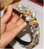 Decorative Crystals and Pearls Headband