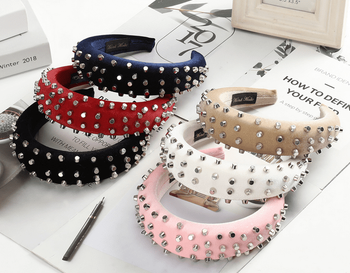 Decorative Studded Headbands - 6 colors!