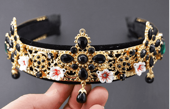 European Retro Royal Cross Headband