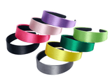 Flat Satin Headbands - 8 colors!