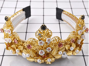 Floral Pearl Filigree Headband