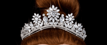 Flower Princess CZ Tiara
