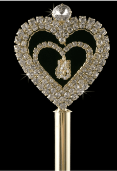 Sweet "16" Open Heart Scepter - many colors!