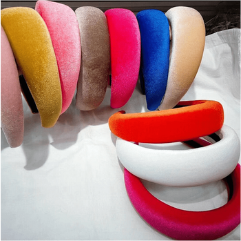 Padded Velvet Headbands - 12 colors!