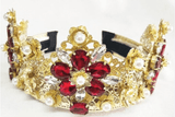 Queen's Crown Headband/Earrings