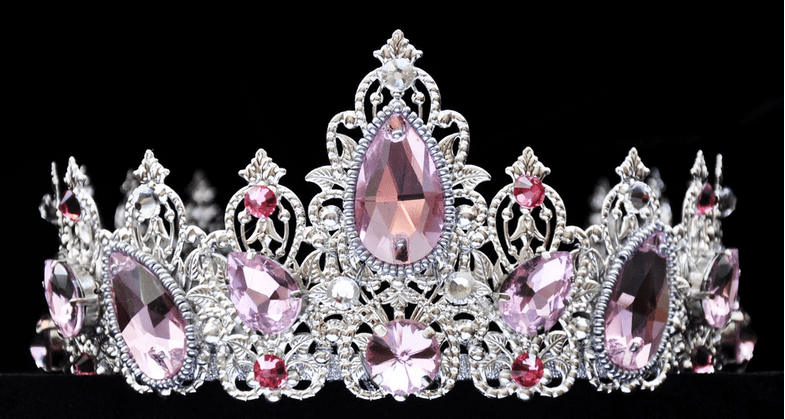 Sara Swarovski Pink Crystal Tiara Holly Hardwick
