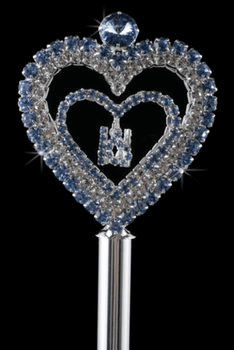 Sweet "15" Open Heart Scepter - Many colors!