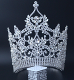 Abundant Contoured Crown - Clear or Aurora Borielis Stones